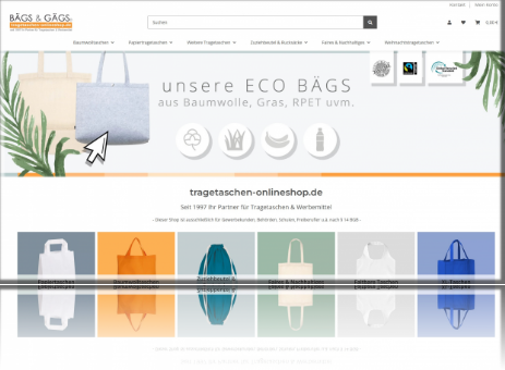 Onlineshop Gütesiegel Zertifikat https://www.tragetaschen-onlineshop.de