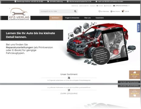 Onlineshop Gütesiegel Zertifikat KFZ-VERLAG